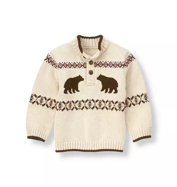 Bear Fair Isle Sweater image number 0