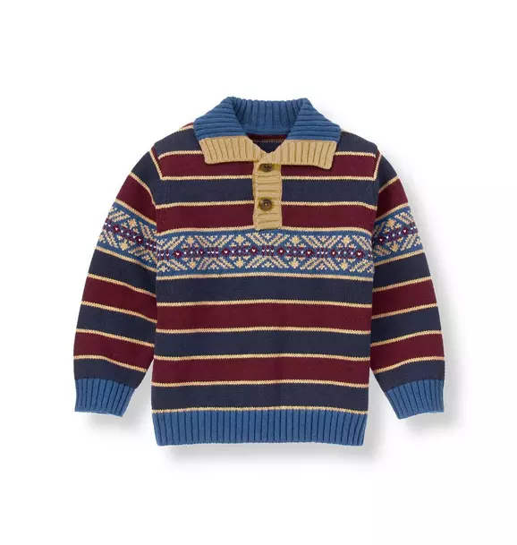 Fair Isle Stripe Sweater image number 0