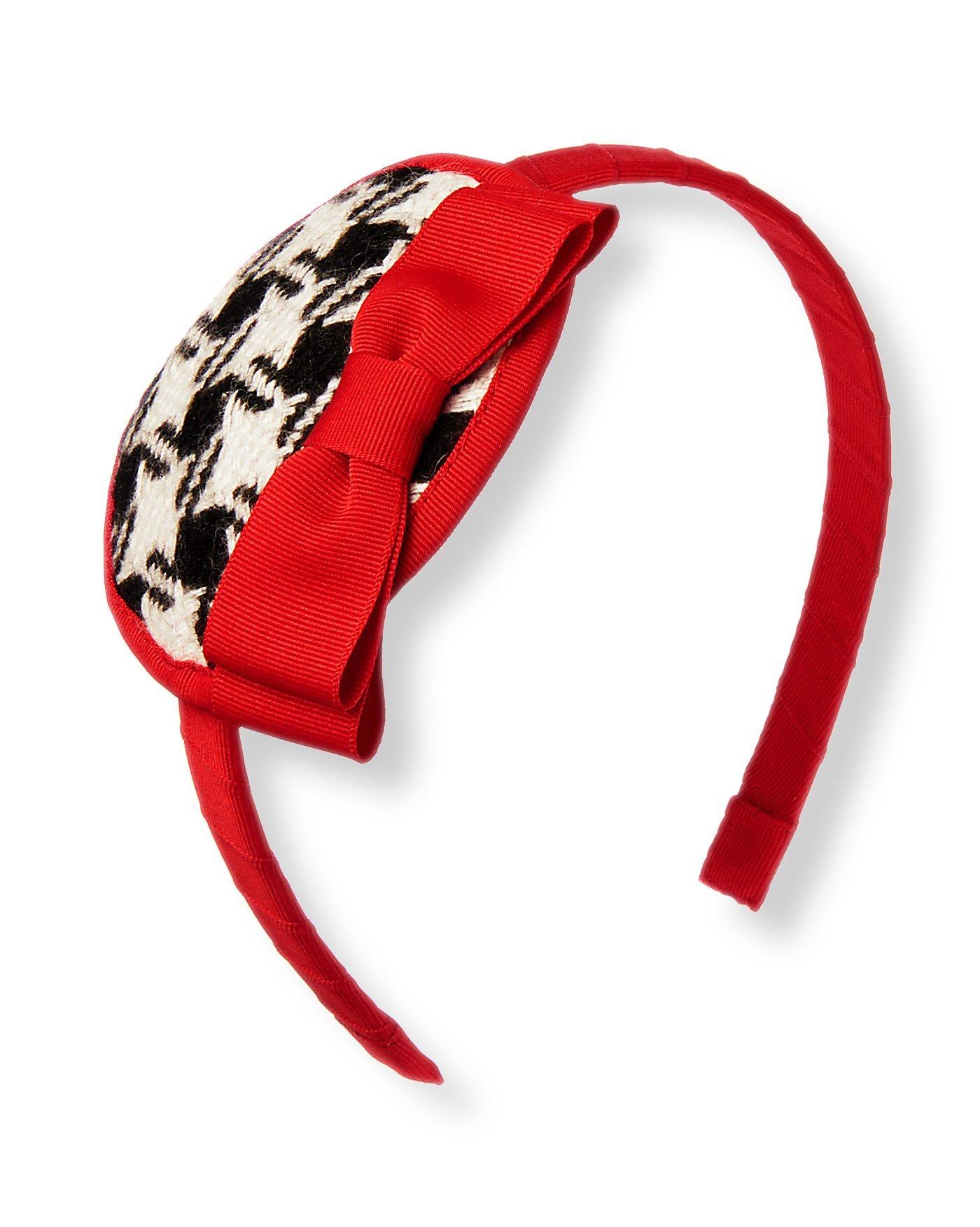 Bow Houndstooth Headband image number 0