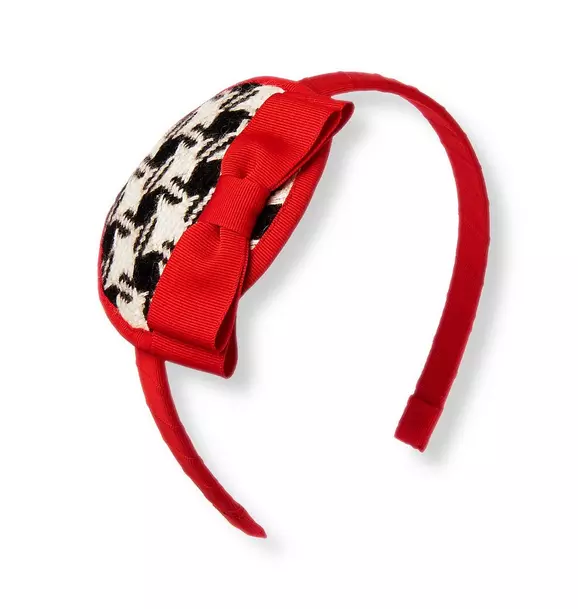 Bow Houndstooth Headband image number 0