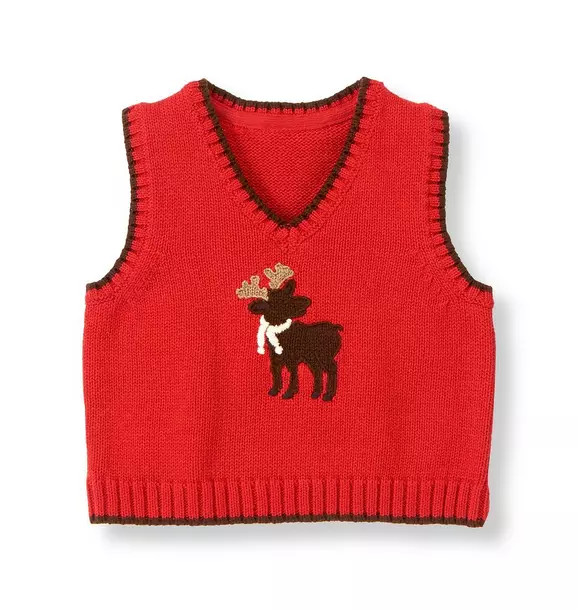 Reindeer Sweater Vest image number 0
