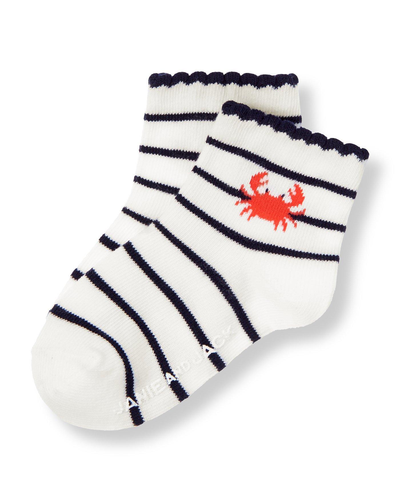 Crab Stripe Sock image number 0