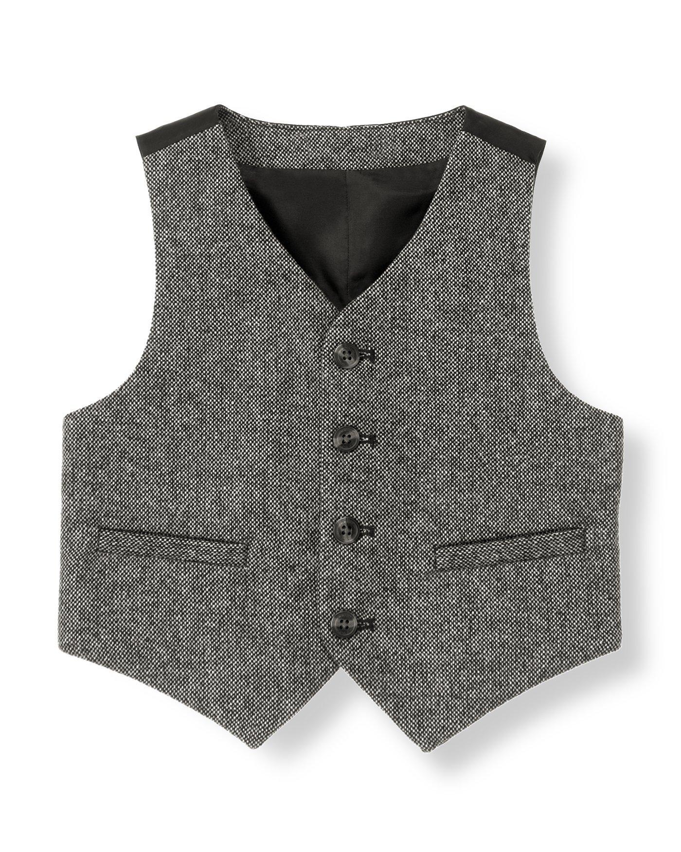 Wool Blend Tweed Vest image number 0