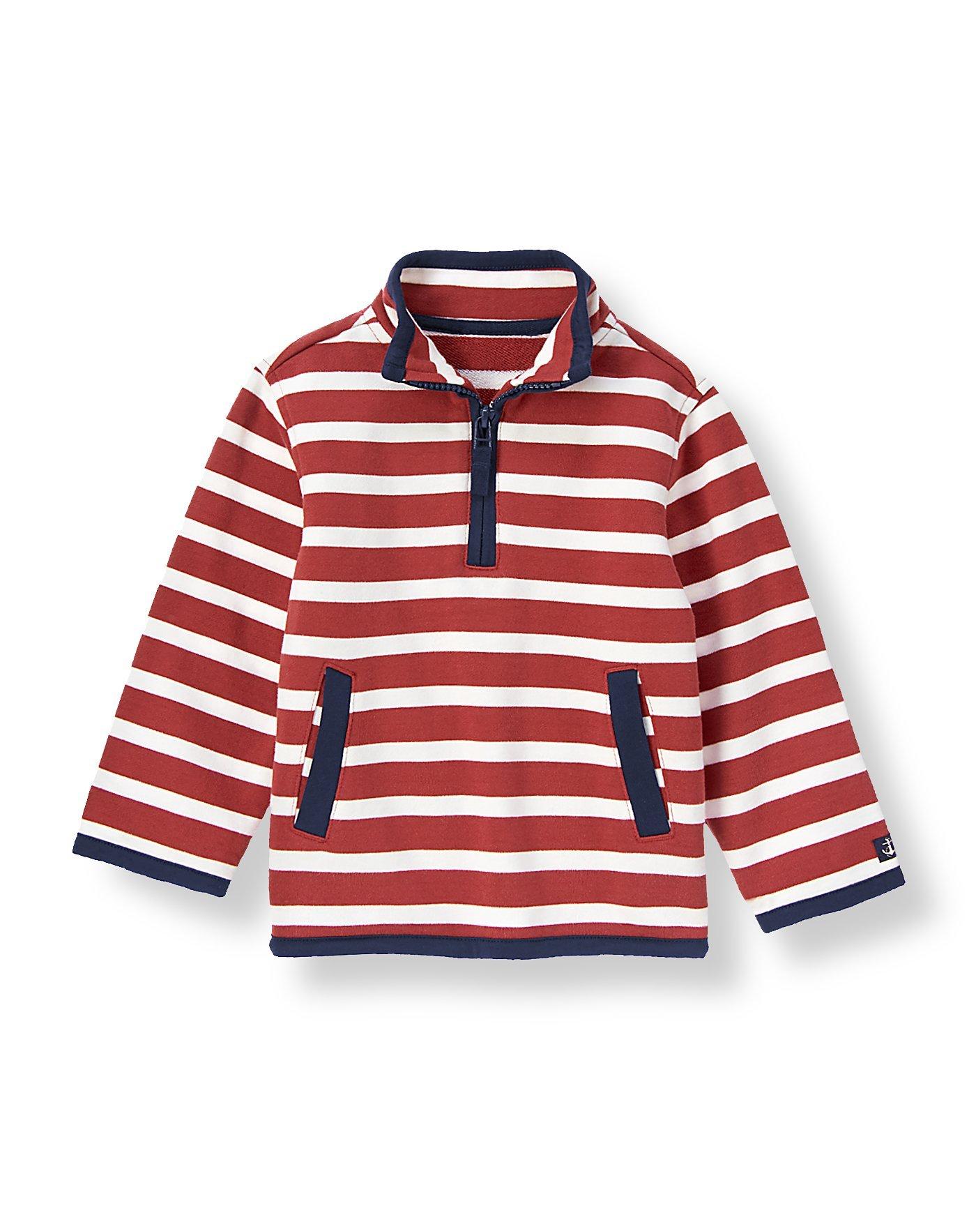Stripe Half-Zip Pullover image number 0