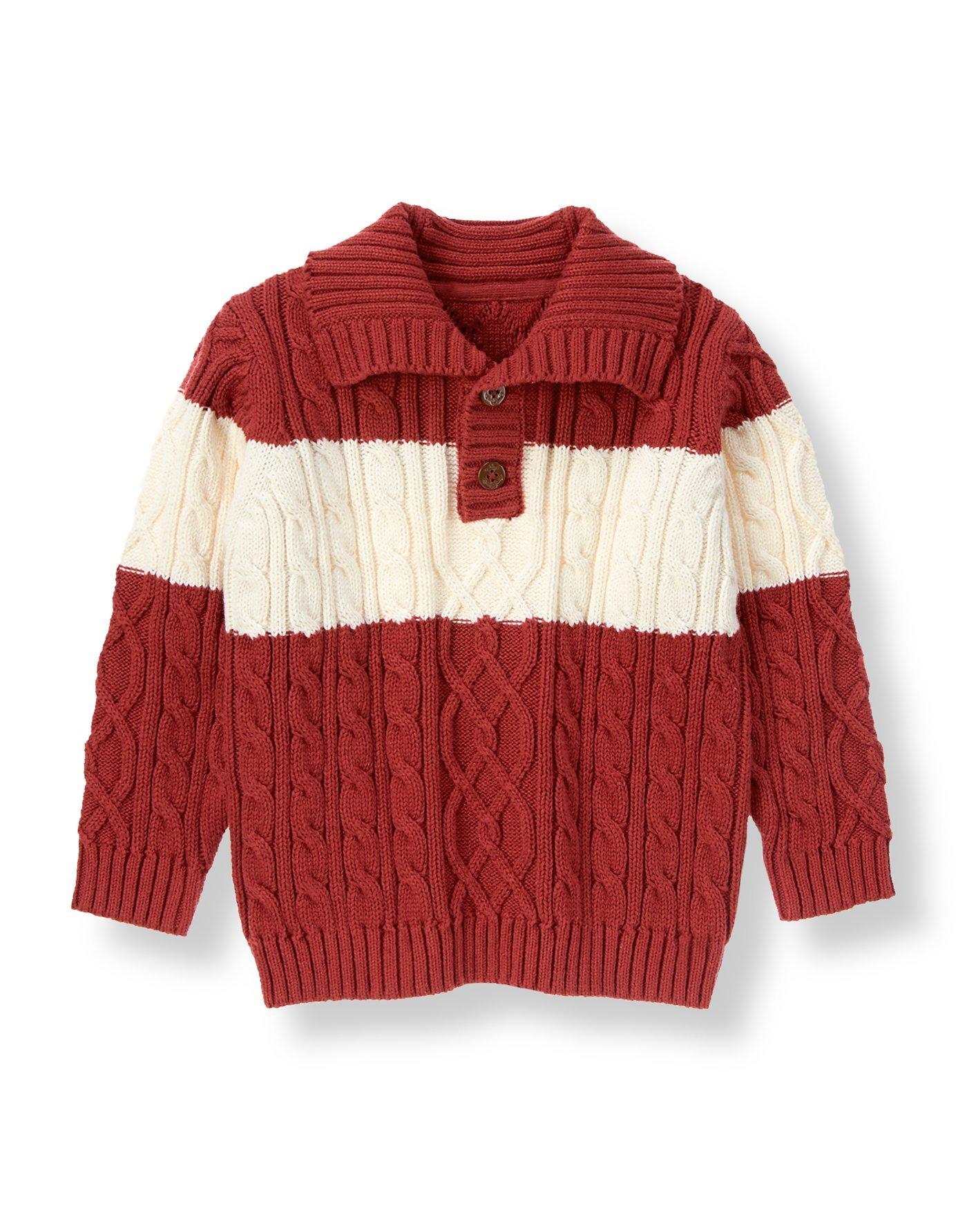 Stripe Cable Sweater image number 0