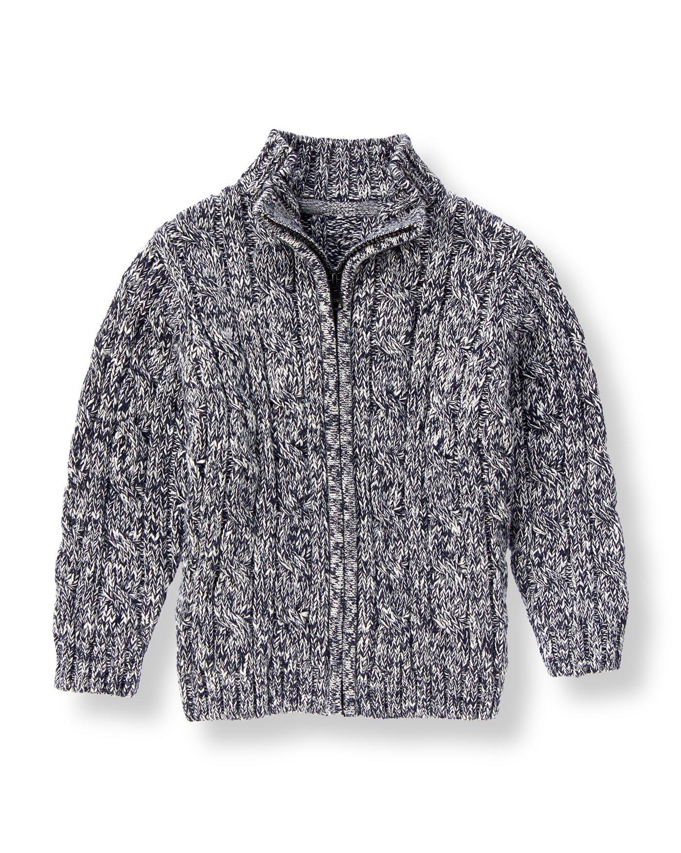 Marled Cable Sweater Cardigan image number 0