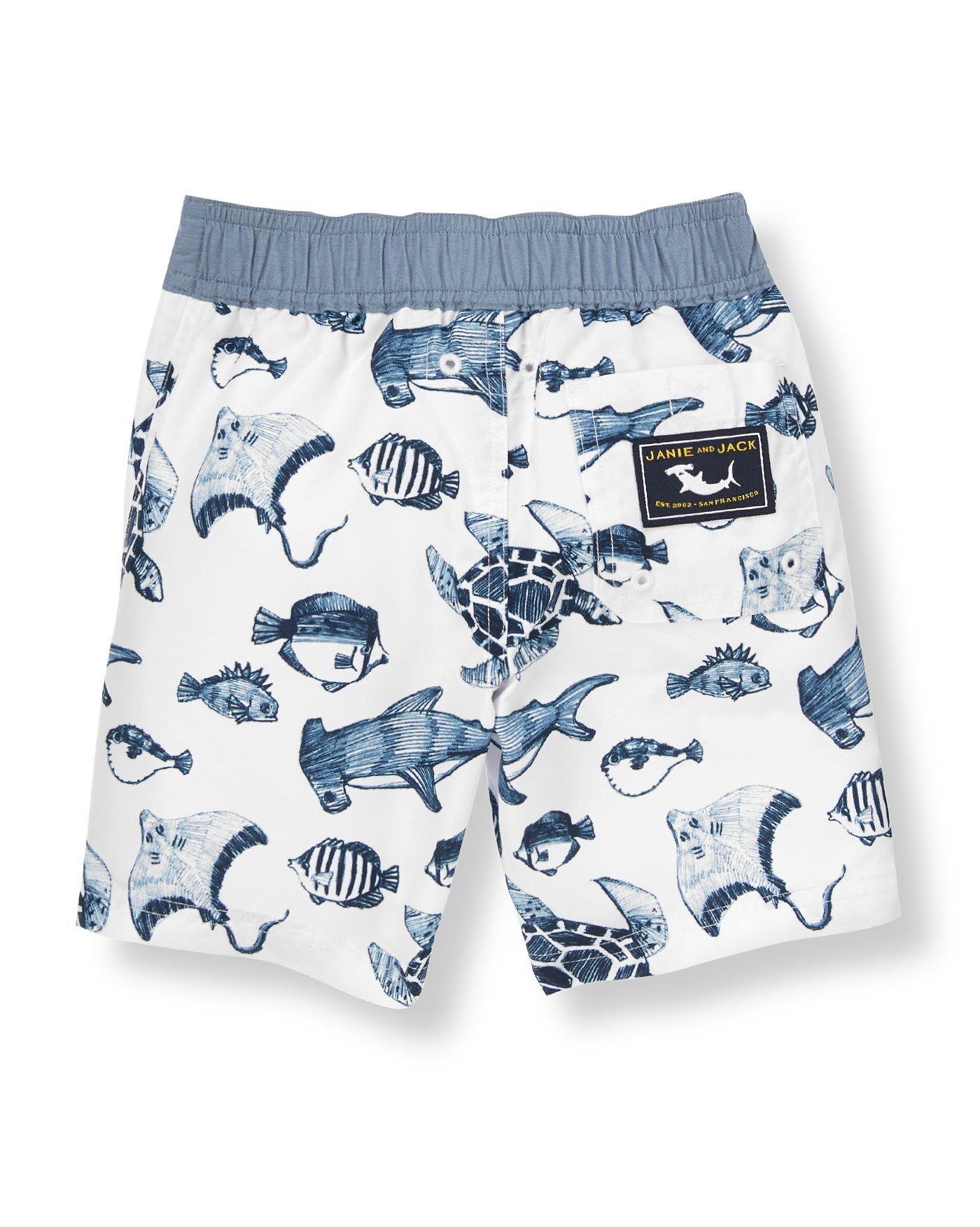 Sea Creatures Swim Trunk image number 1