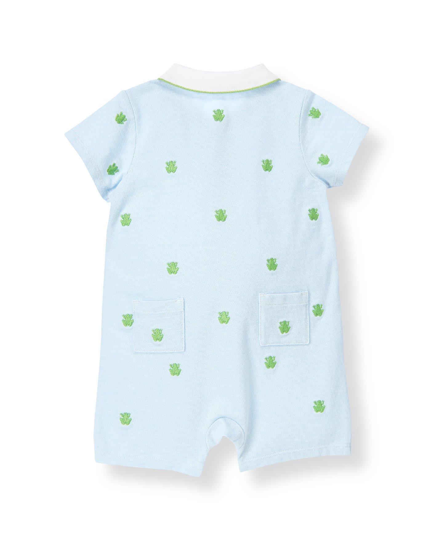 Frog Embroidered Polo One-Piece image number 1