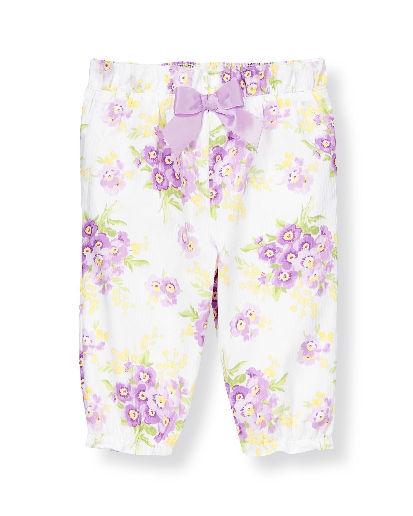 Bow Stripe Dobby Floral Pant image number 0