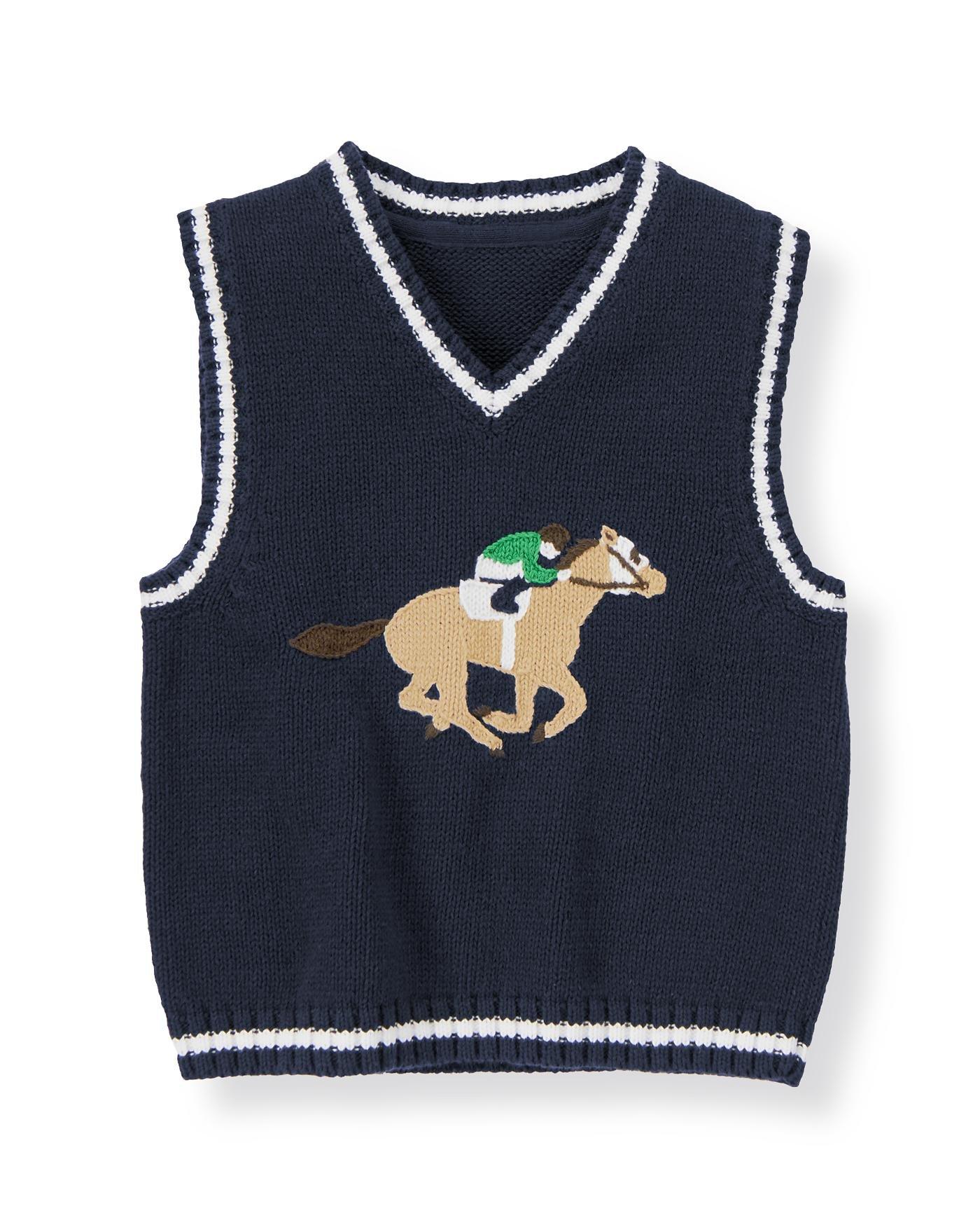 Horse Jockey Sweater Vest image number 0