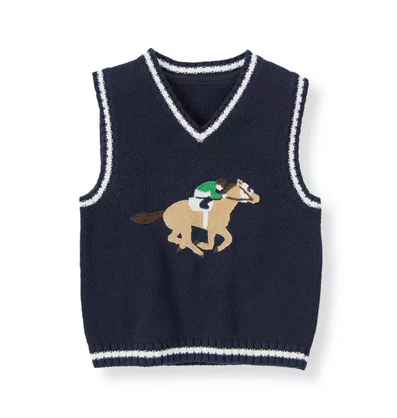Horse Jockey Sweater Vest image number 0