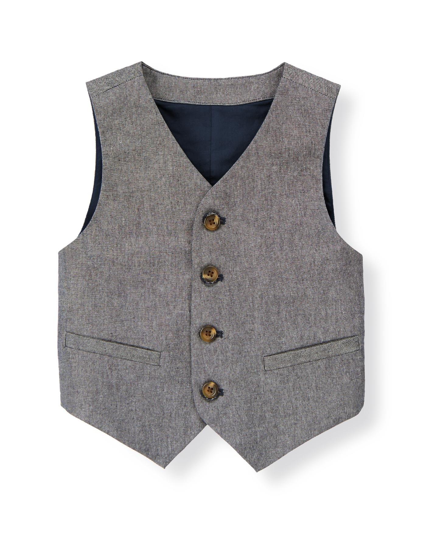 Chambray Suit Vest image number 0
