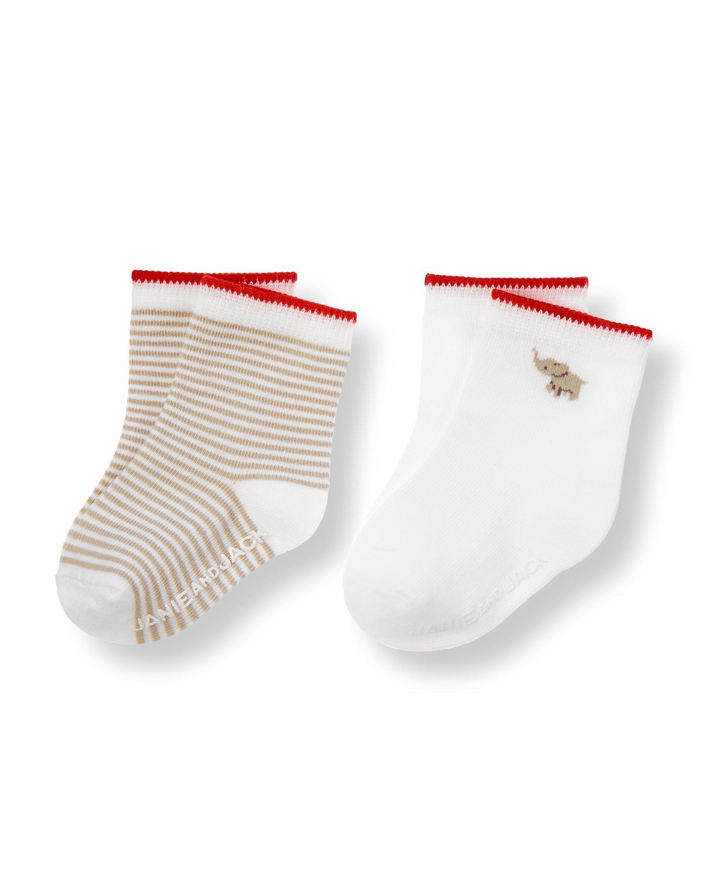 Elephant Stripe Sock Two-Pack image number 0