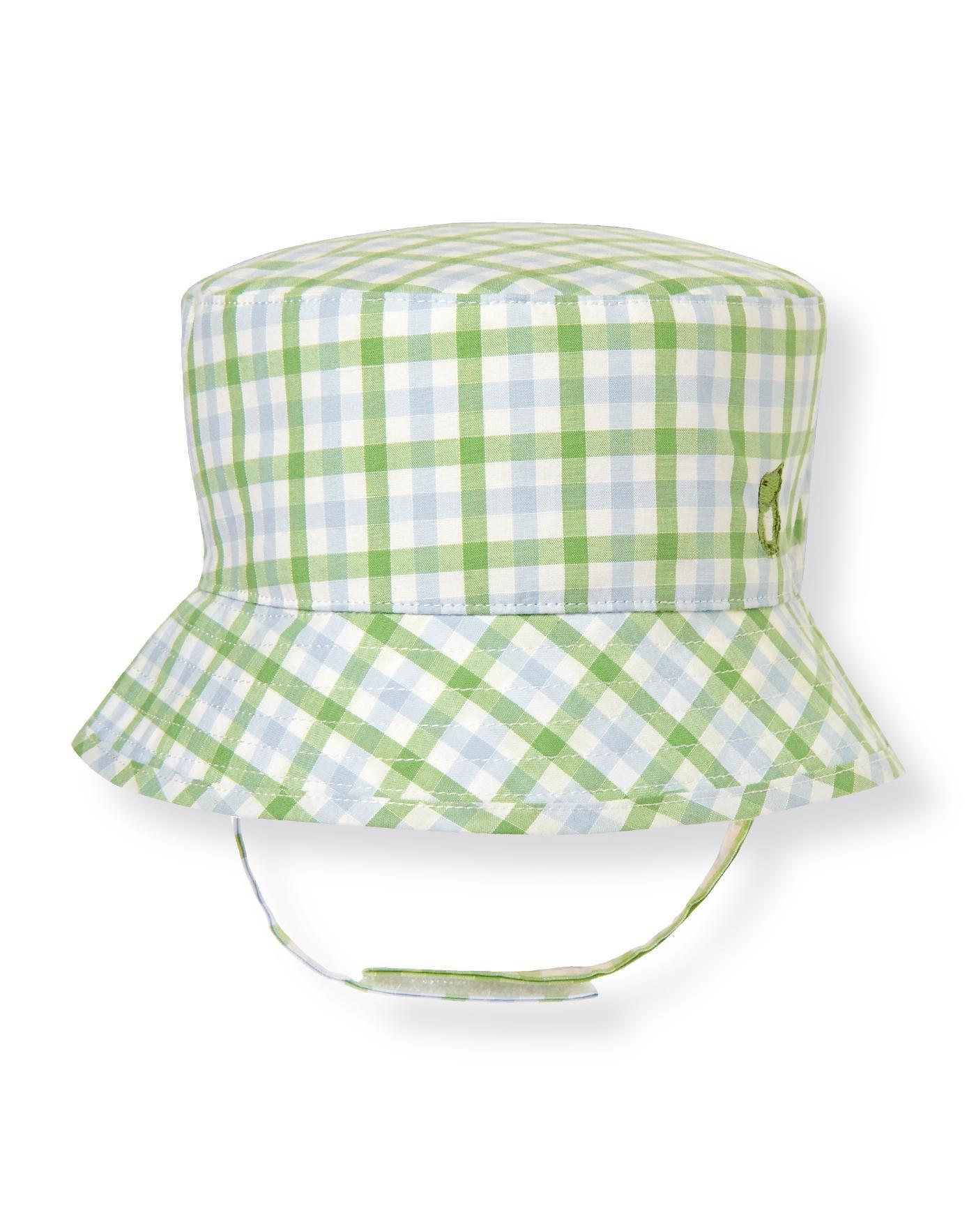 Baby Reed Green Check Gingham Hat by Janie and Jack