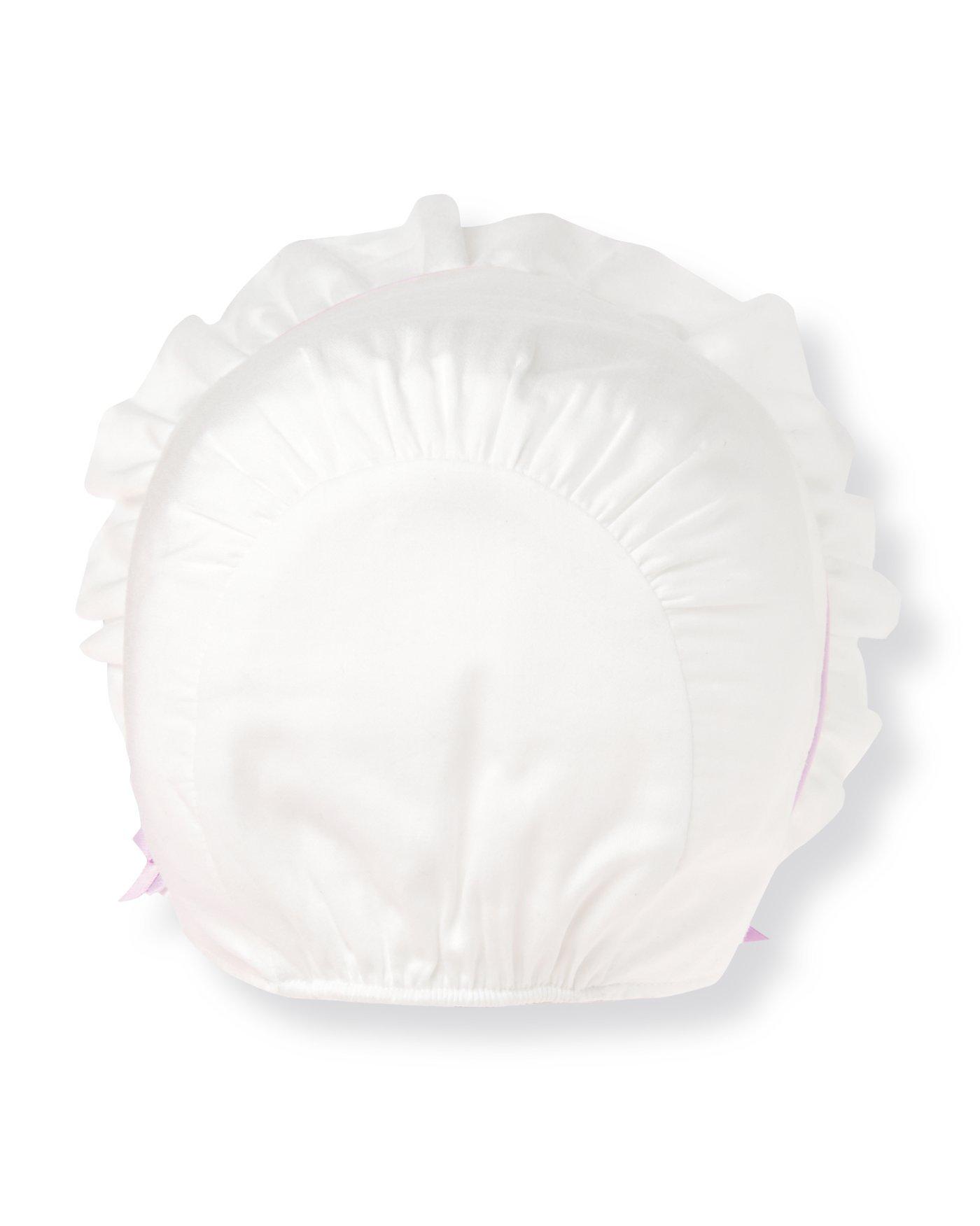 Hand-Embroidered Sateen Bonnet image number 1