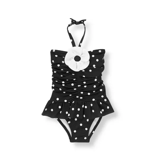 Poppy Dot Halter Swimsuit image number 0