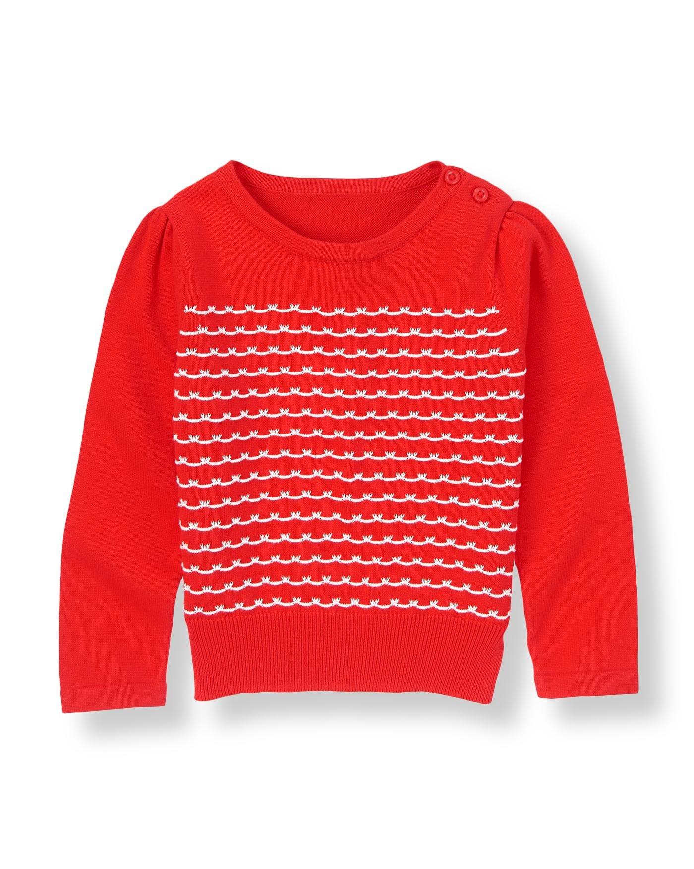 Scallop Stripe Sweater image number 0