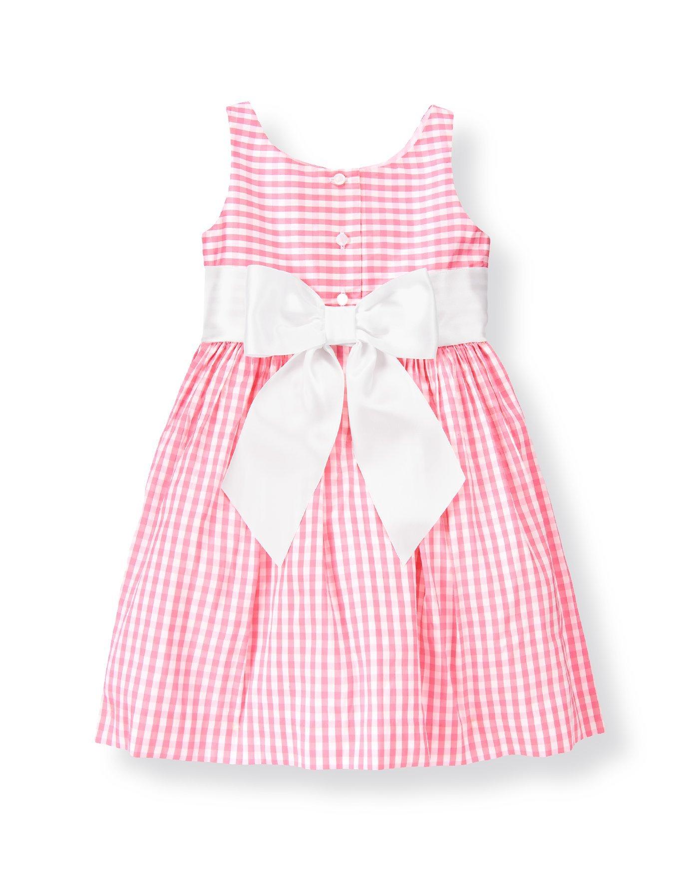 Gingham Silk Duppioni Dress image number 1