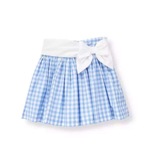 Bow Gingham Skirt image number 0