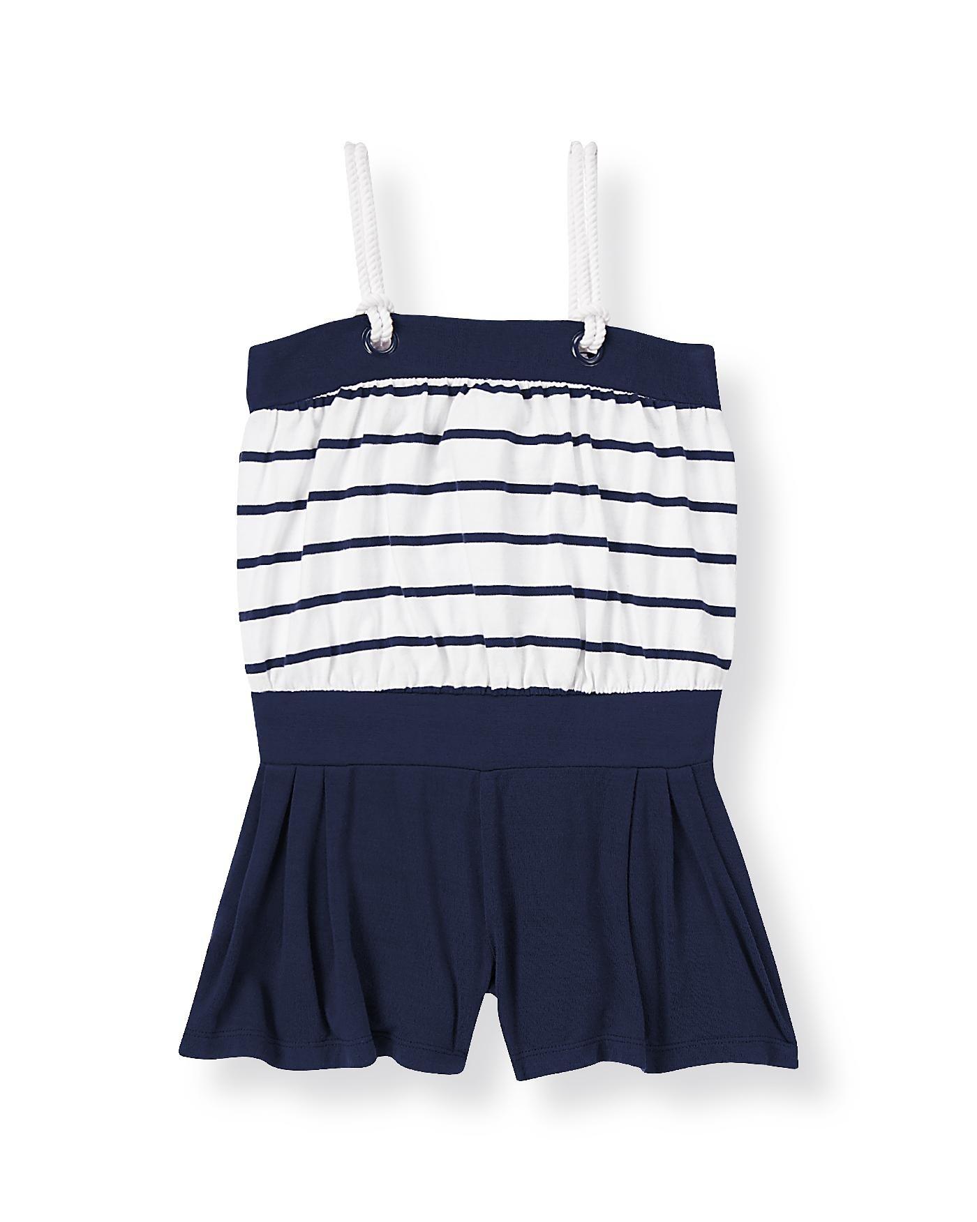 Striped Knit Romper image number 0