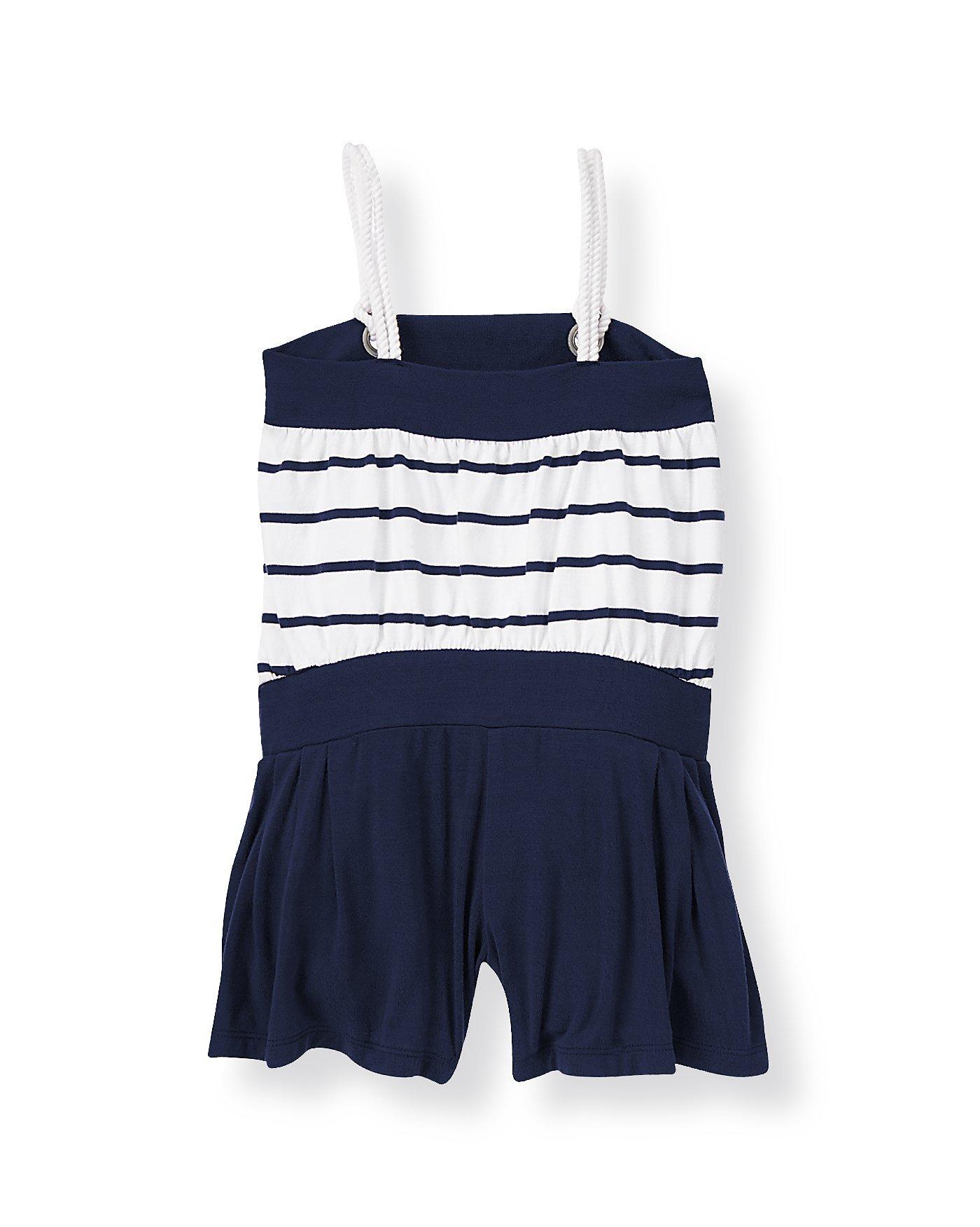 Striped Knit Romper image number 1