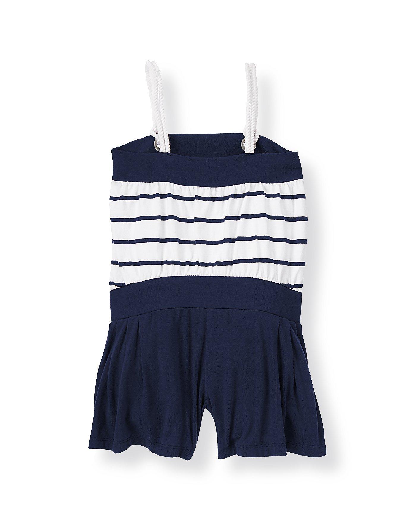 Striped Knit Romper image number 1