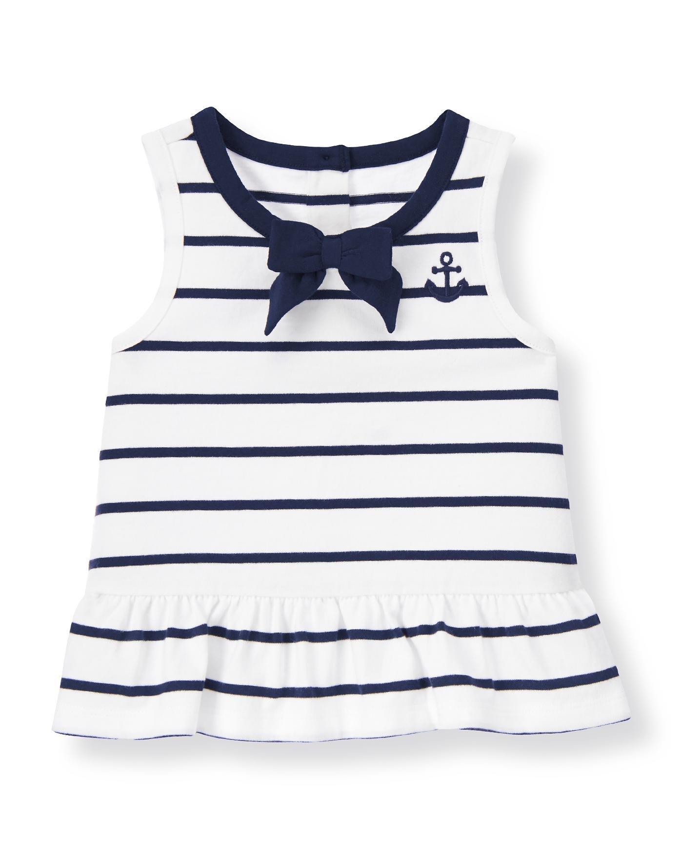 Bow Anchor Striped Top image number 0