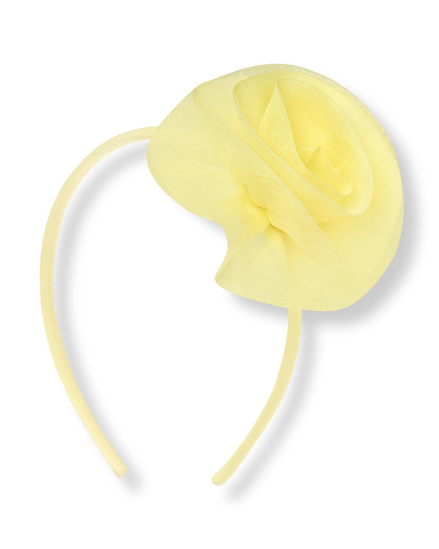 Silk Organza Rosette Headband image number 0