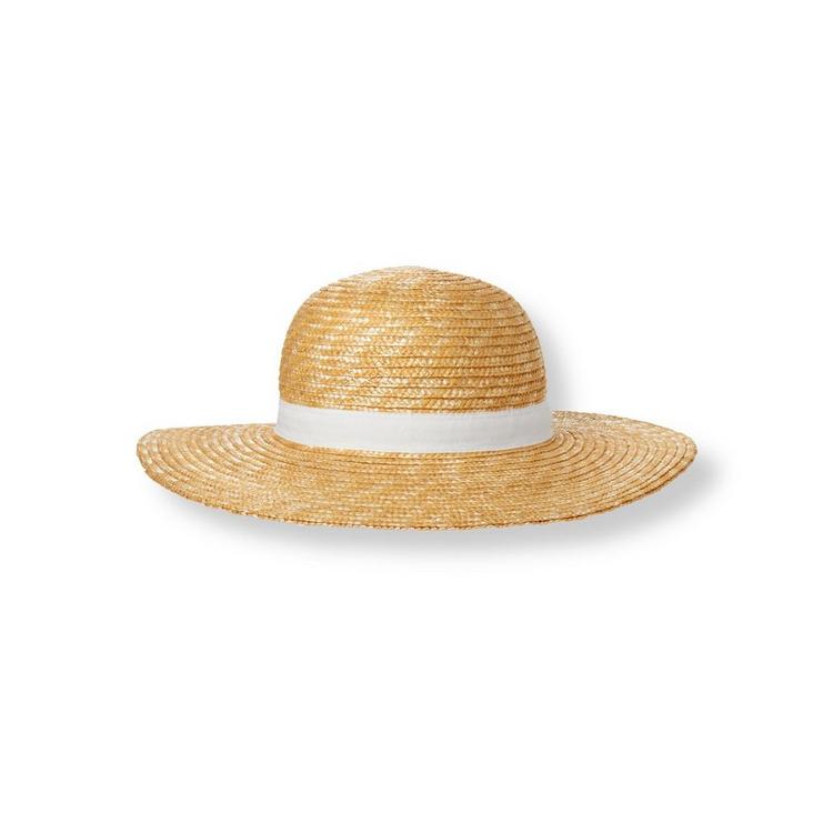 Natural Bow Straw Hat by Janie and Jack