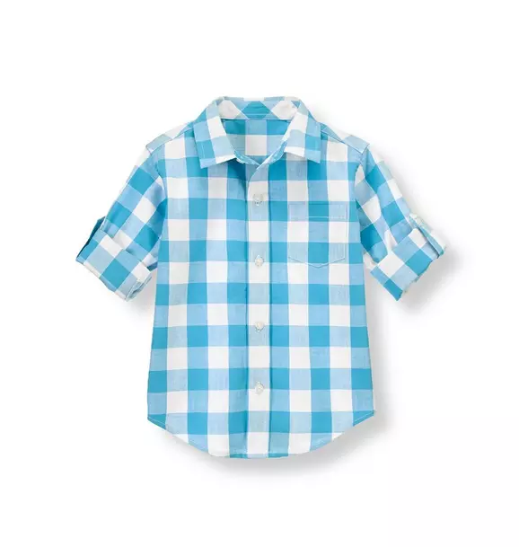 Gingham Roll Cuff Shirt image number 0