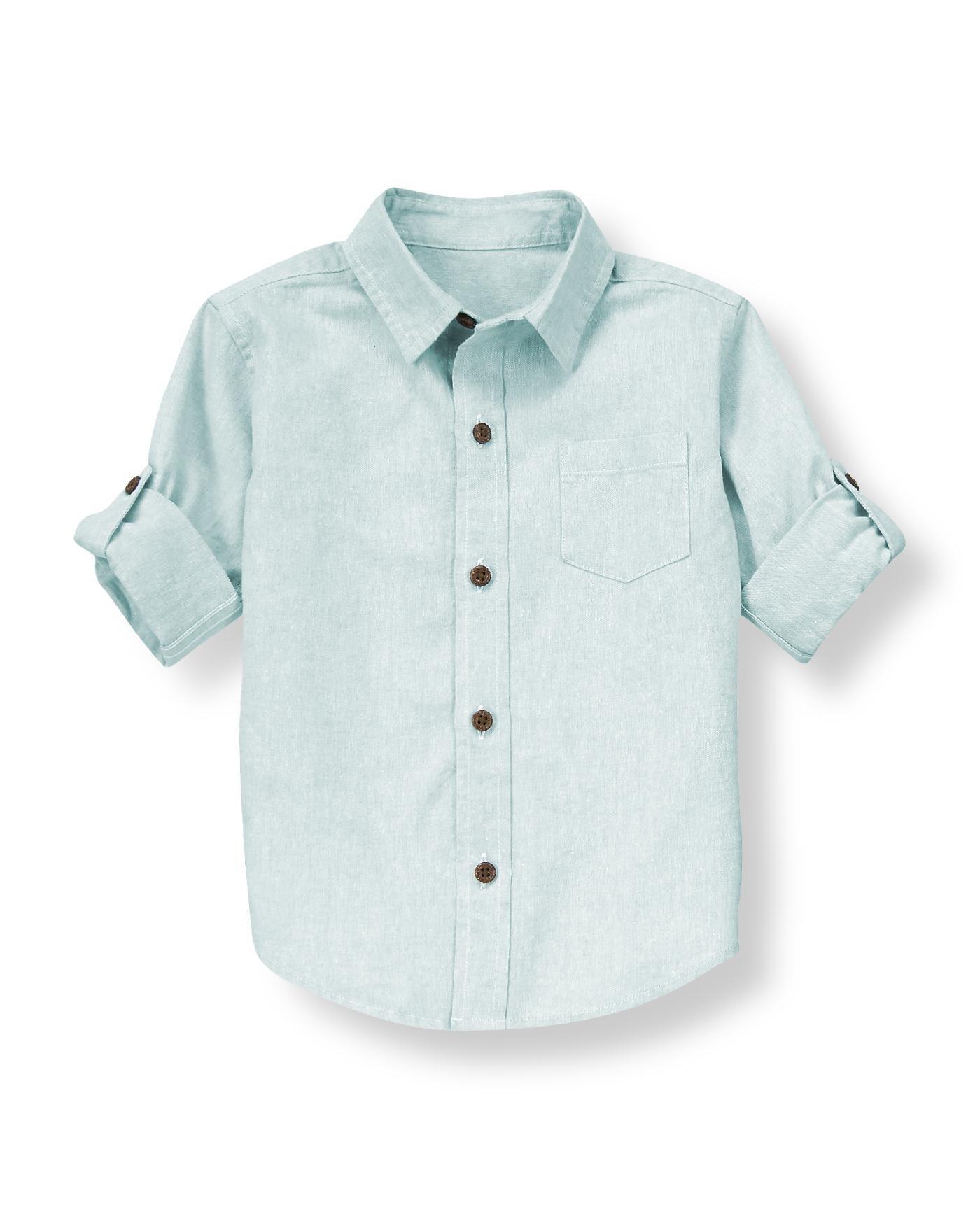 Linen Blend Roll Cuff Shirt image number 0