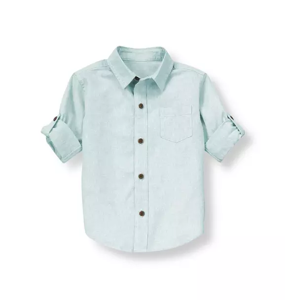 Linen Blend Roll Cuff Shirt image number 0