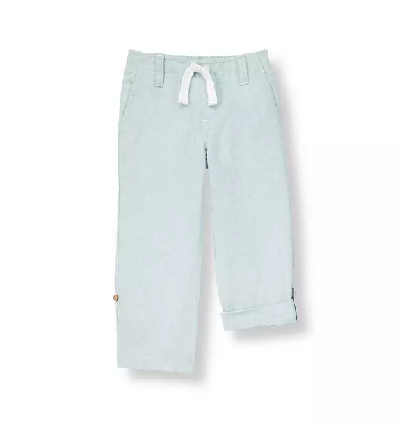 Roll Cuff Linen Blend Pant image number 0