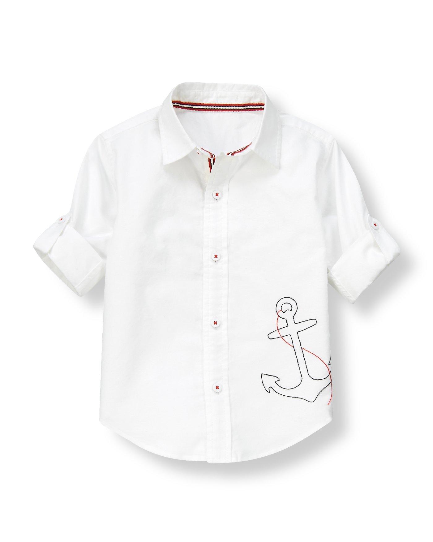 Anchor Roll Cuff Oxford Shirt image number 0