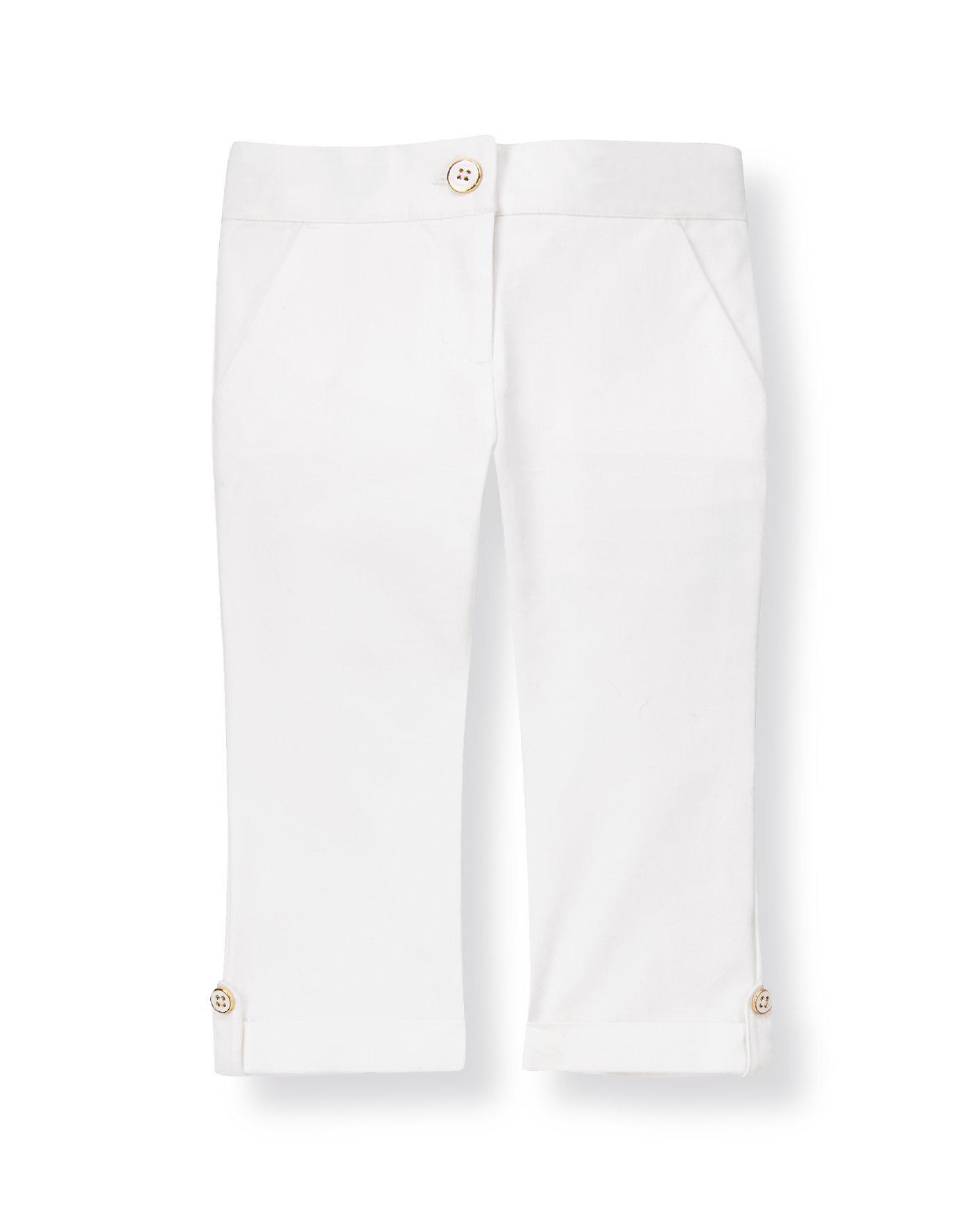 Button Cuff Capri Pant image number 0