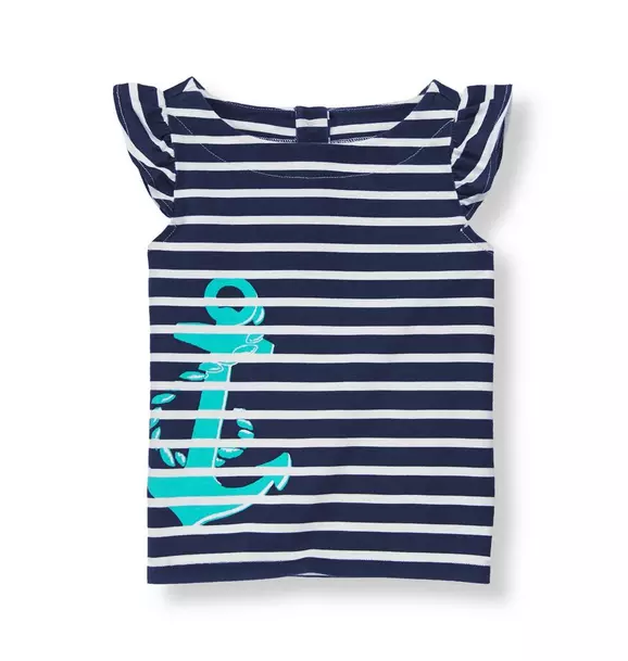 Anchor Striped Top image number 0