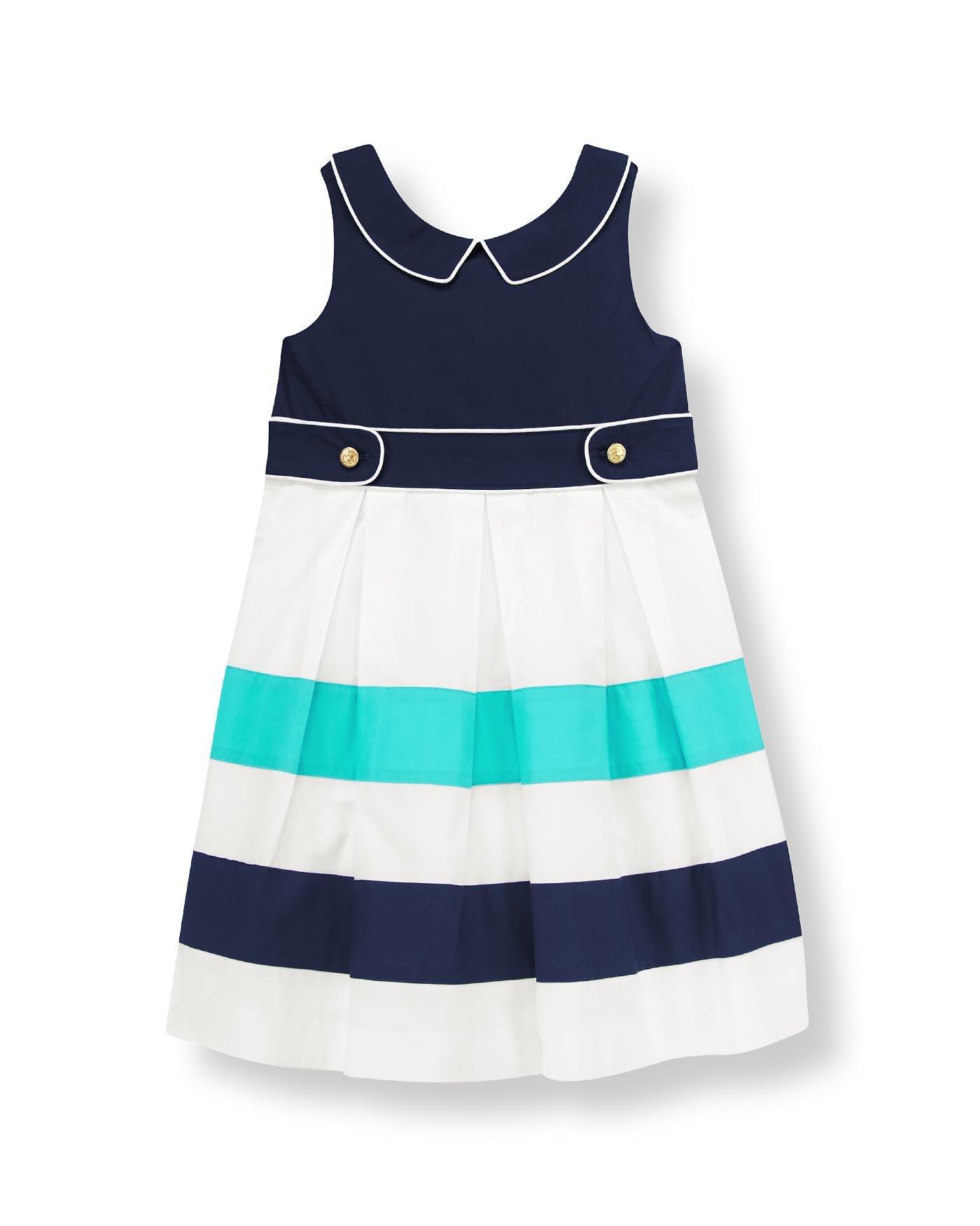 Pleated Colorblock Dress image number 0