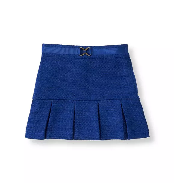 Pleated Boucle Skirt image number 0