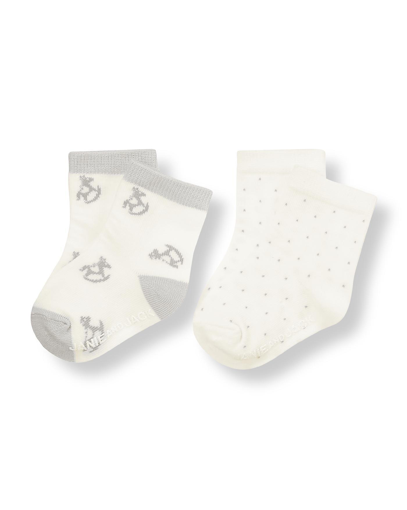 Rocking Horse Dotted Sock Two-Pack image number 0