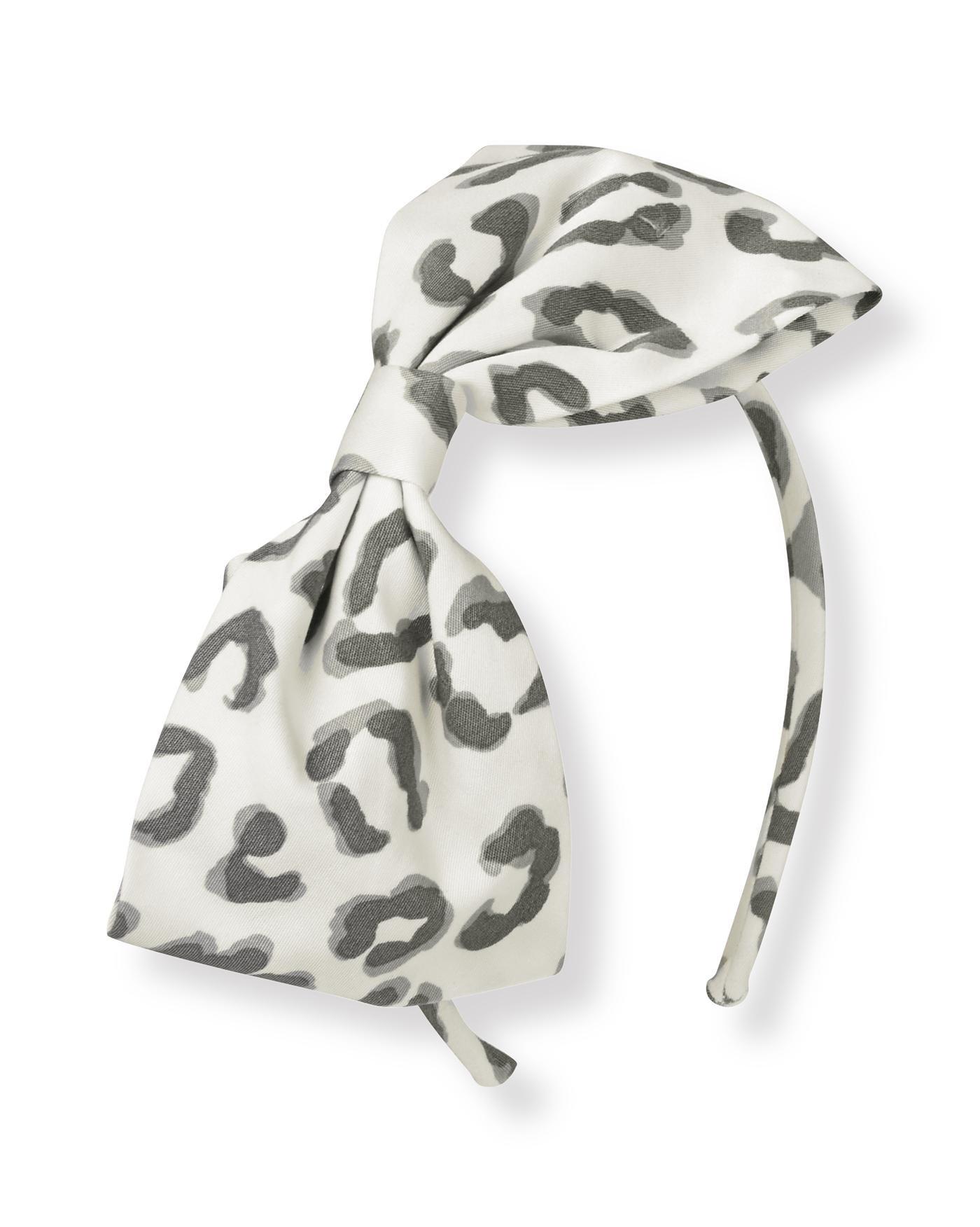 Leopard Bow Headband image number 0