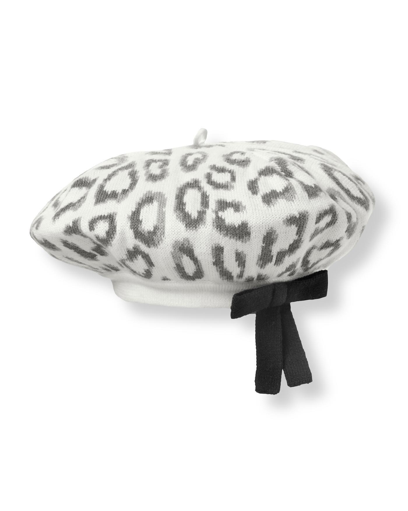 Leopard Sweater Beret image number 0