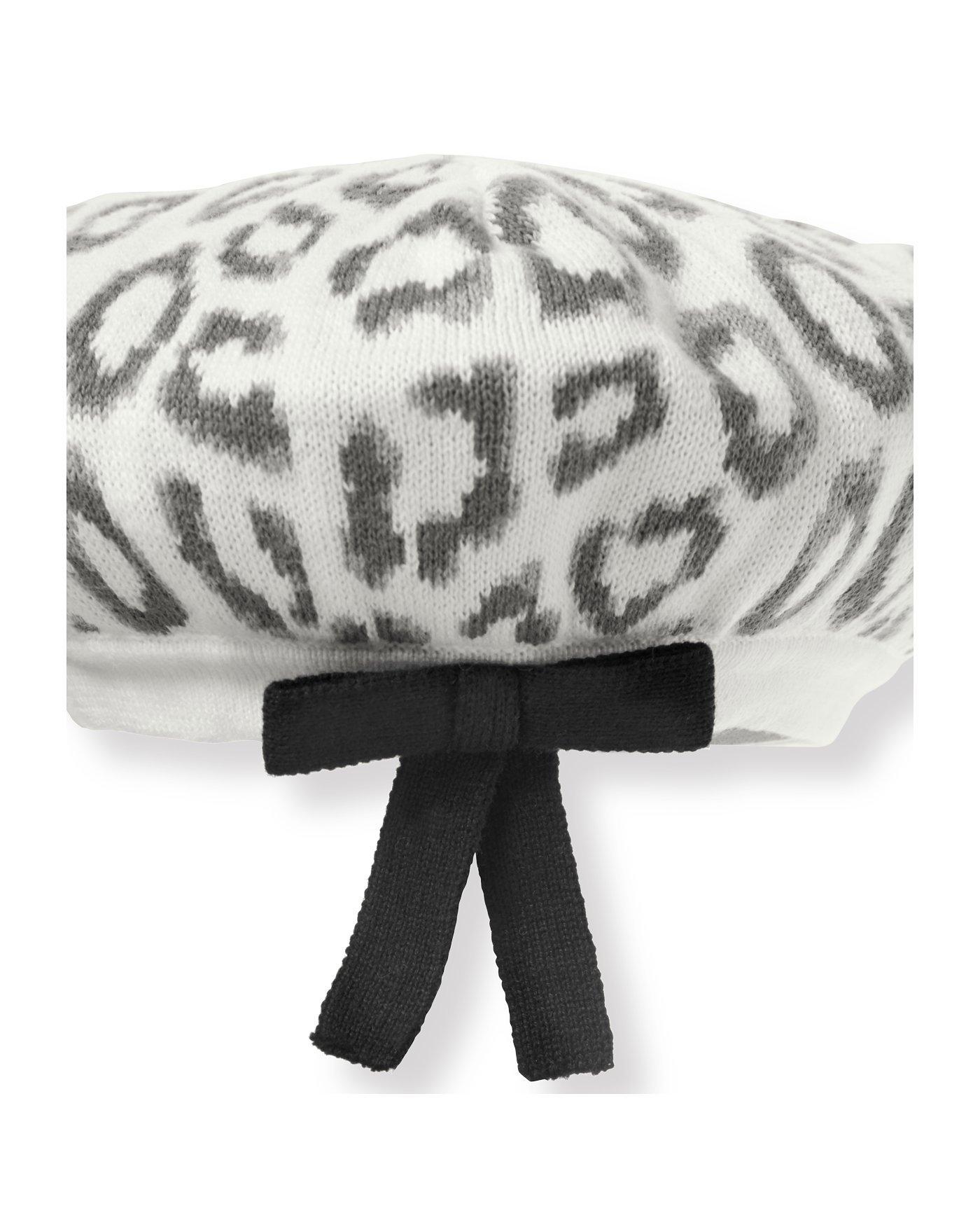 Leopard Sweater Beret image number 1