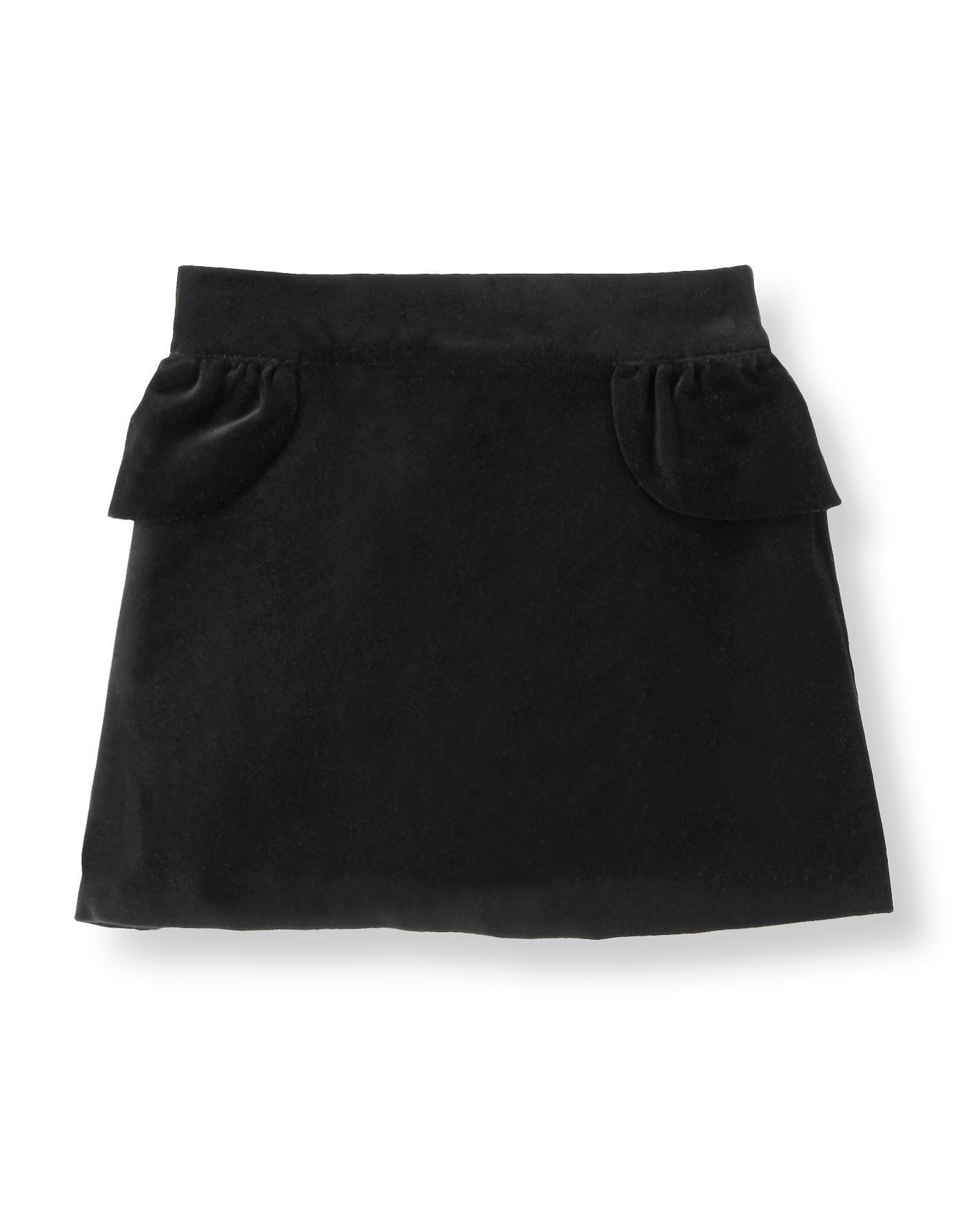 Velveteen Peplum Skirt image number 0