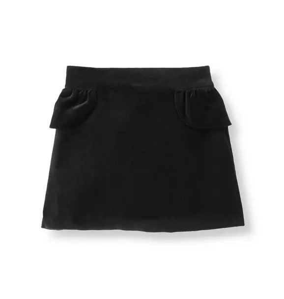 Velveteen Peplum Skirt image number 0