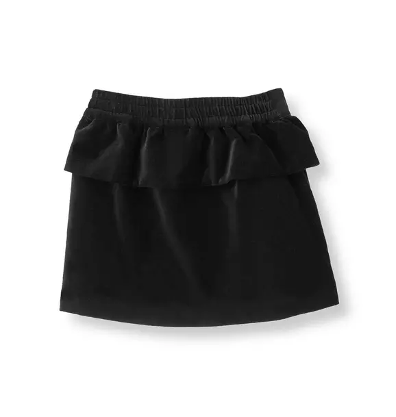 Velveteen Peplum Skirt image number 1