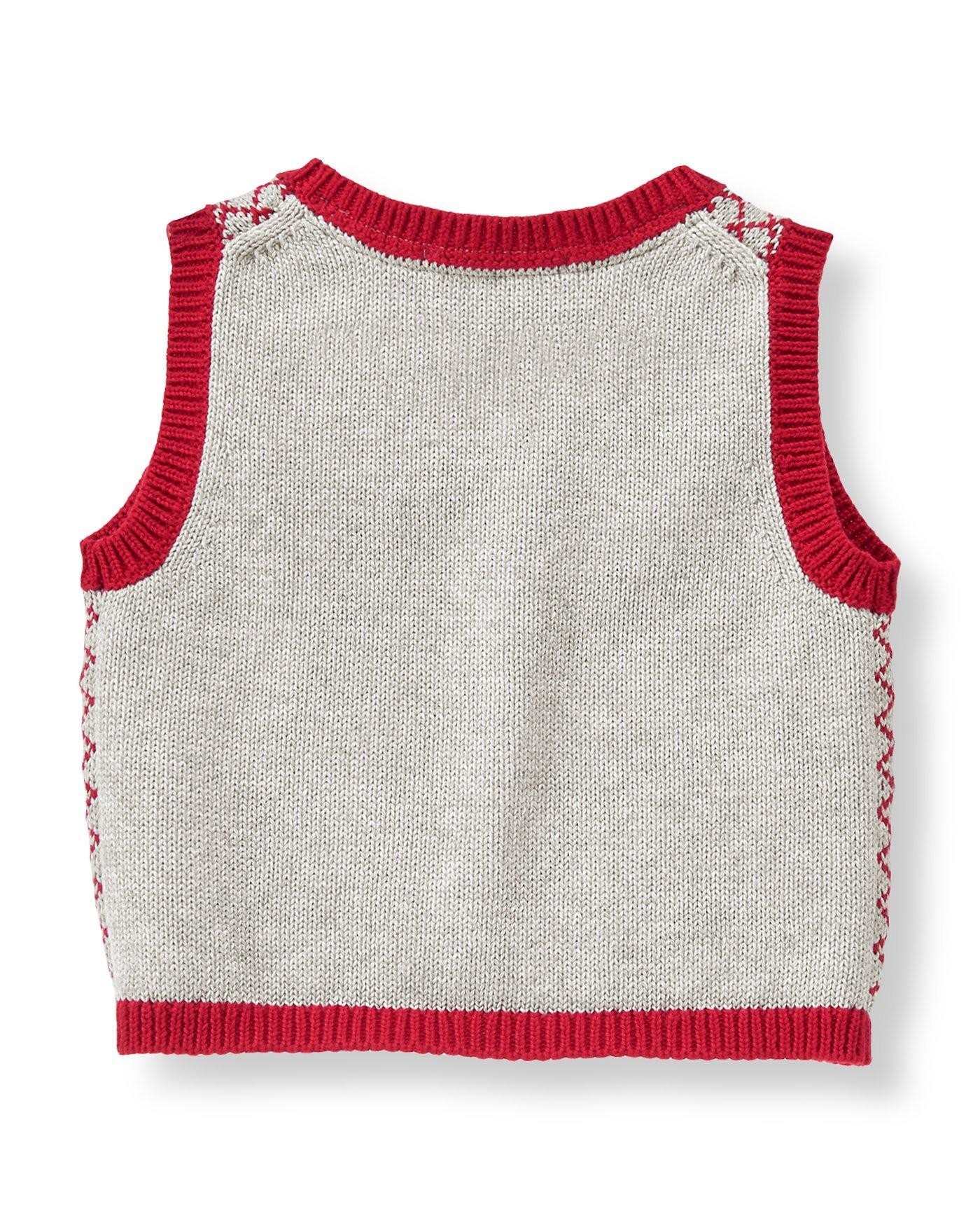 Patterned Sweater Vest image number 1