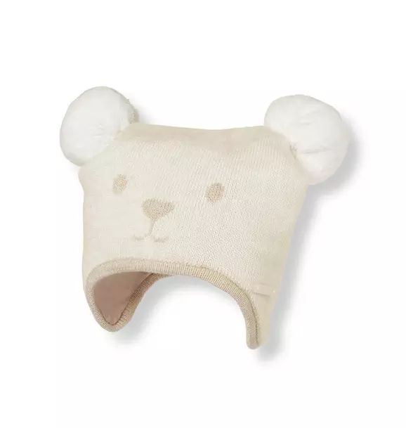 Polar Bear Earflap Hat image number 0