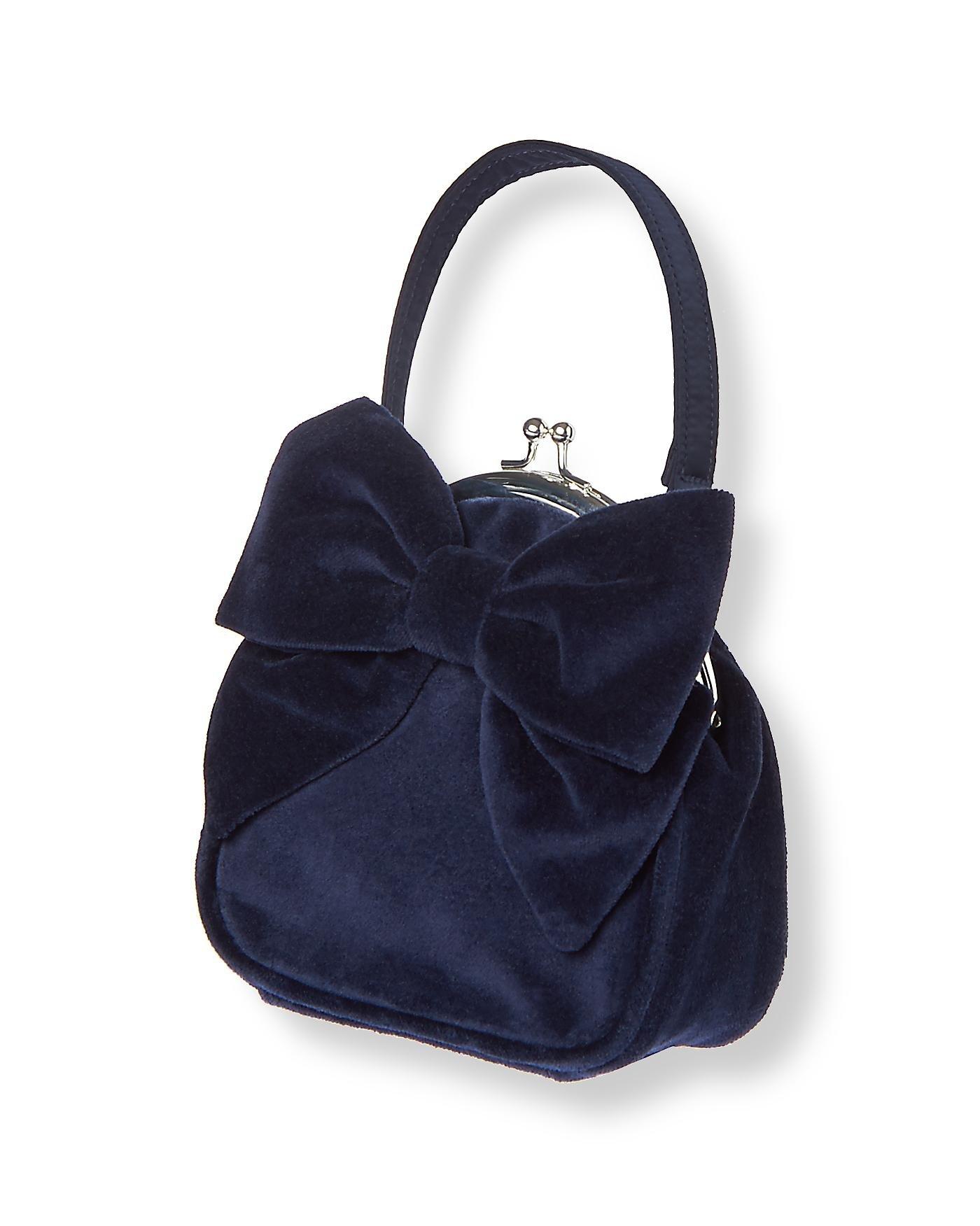 Bow Velveteen Purse image number 0