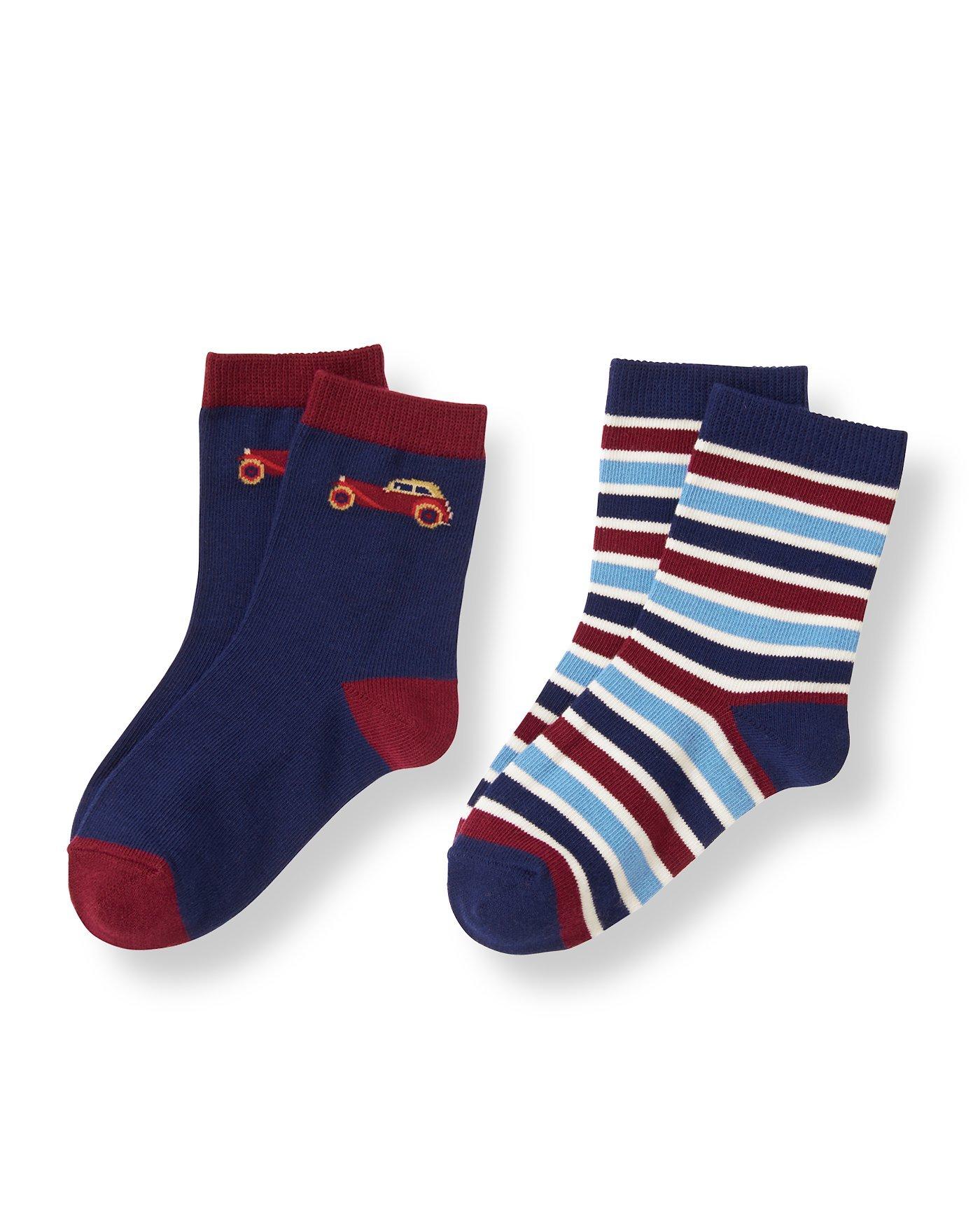 Auto Stripe Sock Two-Pack image number 0