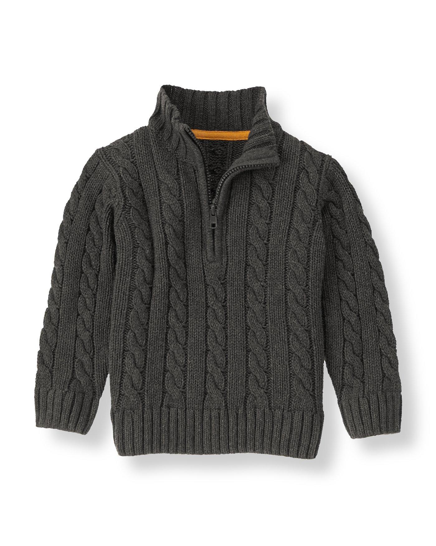 Half-Zip Cable Sweater image number 0